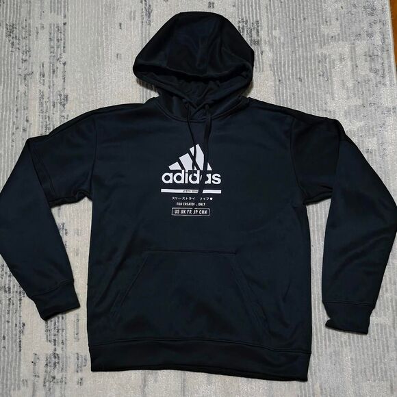 Adidas “For Creators Only” Black Hoodie - Picture 1 of 4